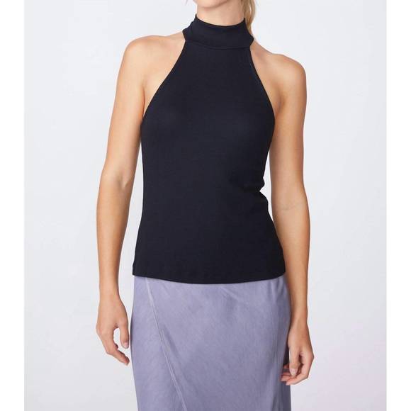 Stateside | Tops | New Stateside 2x Rib High Neck Tank In Black | Poshmark